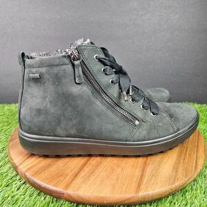 Ecco Soft 7 Tred Gore-Tex Womens Size 11.5 EU 42 Black Shoes Ankle Boots Booties